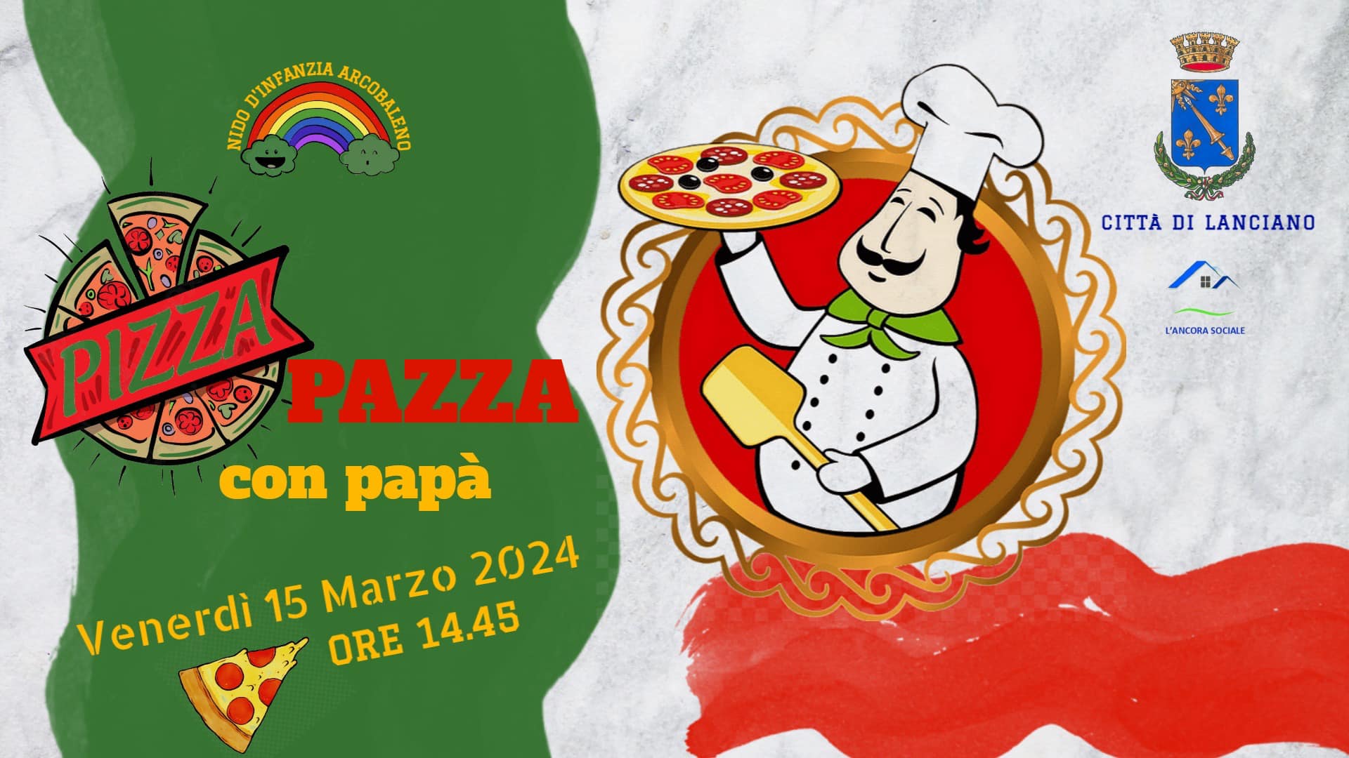 L’Ancora Sociale porta il Laboratorio “Pizza con Papà” al Nido d’Infanzia Arcobaleno di Lanciano