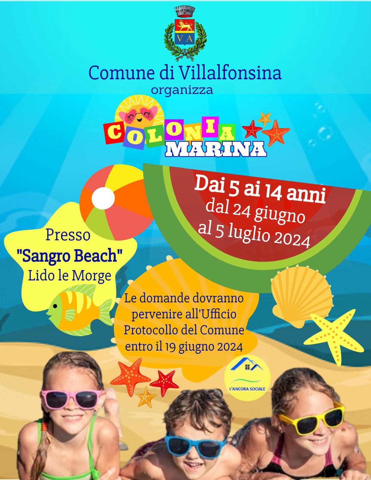 Centro Estivo Sangro Beach per i bambini di Villalfonsina