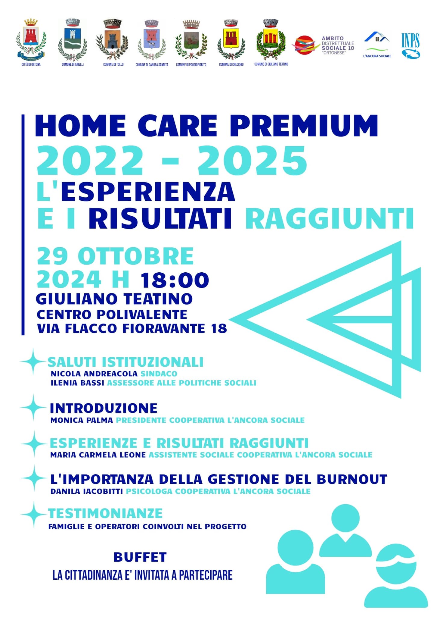“Home Care Premium”: supporto per l’assistenza domiciliare a Giuliano Teatino